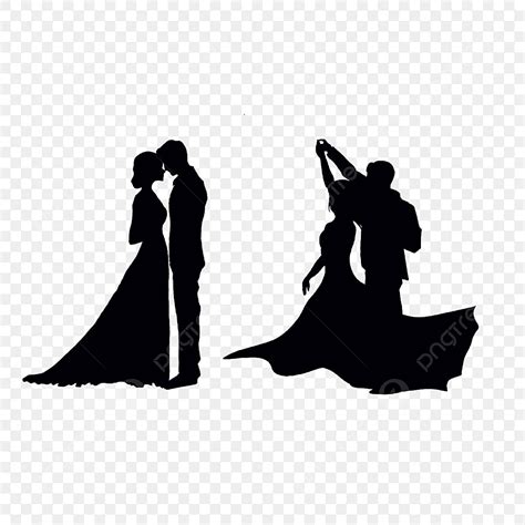 Couples Dancing Silhouette Transparent Background, Sweet Couple Dancing Silhouette, Dancing ...