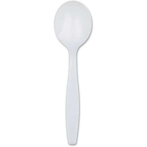 Dixie Plastic Cutlery, Heavyweight Soup Spoons, White, 100/Box ...