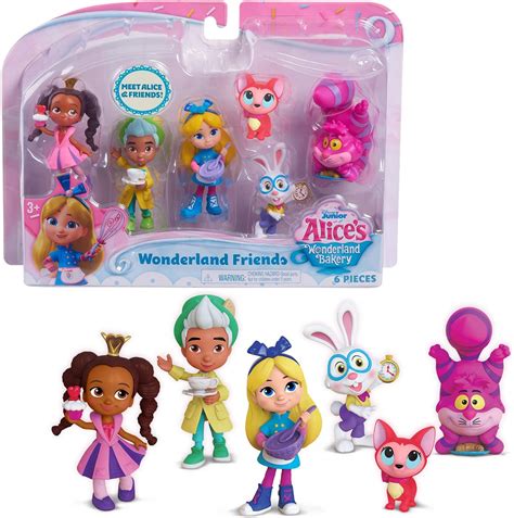 Buy Disney Junior Alice’s Wonderland Bakery Friends, 3 Inch Figure Set ...