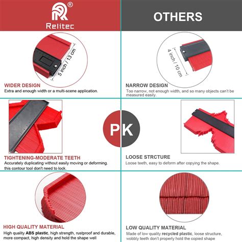 Relitec R Relitec Contour Gauge Duplicators, Simple Shape India | Ubuy