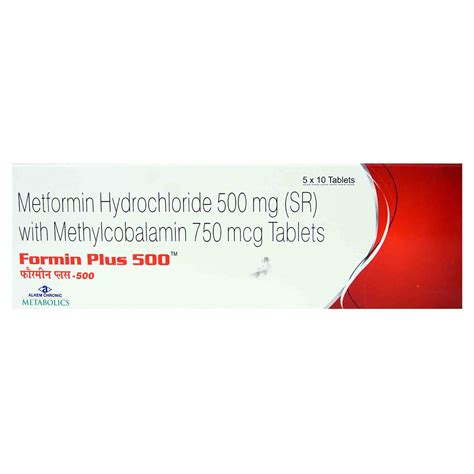 Formin Plus 500 Tablet | Uses, Side Effects, Price | Apollo Pharmacy