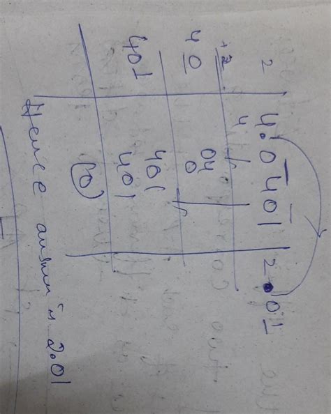 find square root of 4.0401 in long division method. Please someone help ...