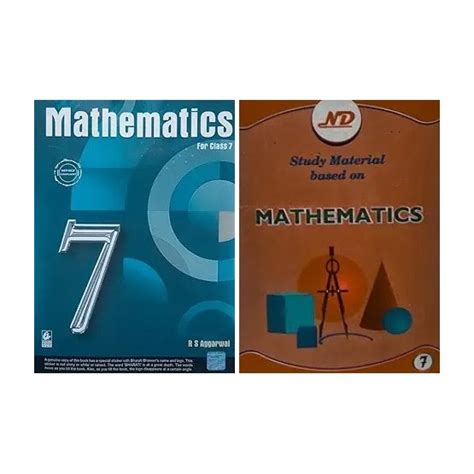 Mathematics With Answer Key Class-VII | By R.S. Aggarwal | Bharati ...