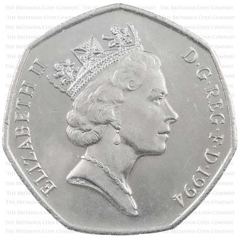 1994 D-Day Landings UK 50p Circulated Coin