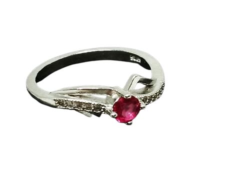 92.5 Silver Peacock Ferather Shape Stone Studded Fashion Ring For Women ...