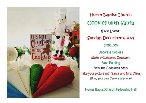 Cookies With Santa, 1172 Historic Homer Hwy, Homer, GA, United States ...