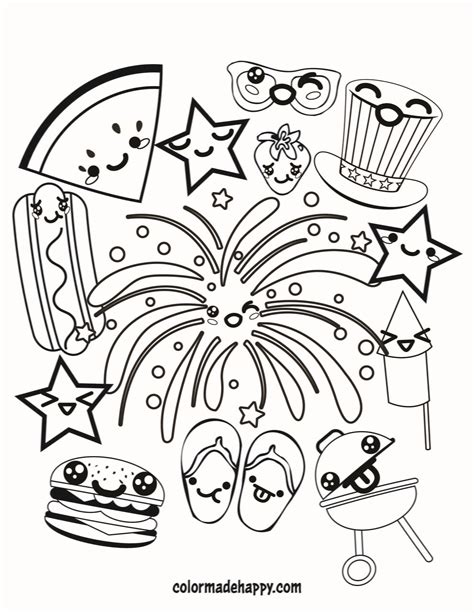 Free Printable 4th of July Coloring Pages for Kids