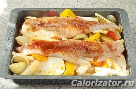 Минтай в духовке - калорийность, состав, описание - Calorizator.ru