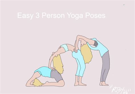Easy 3 person Yoga Poses | Rootsyliving