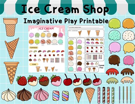 Ice Cream Shop Printable