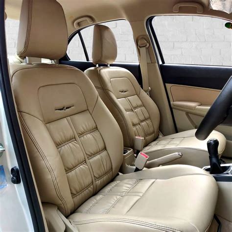 Elegant Nappa Grande Beige Art Leather Car Seat Cover for Toyota Innova ...