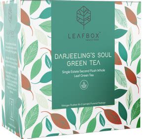 leafbox DARJEELING'S SOUL GREEN TEA 20 Nitrogen Flushed Pyramid Tea ...