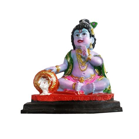 Buy Salvus APP SOLUTIONS Polyresin Multicolor Makhan Chor Laddu Gopal ...