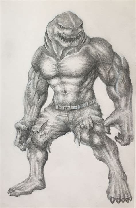 shark king drawing