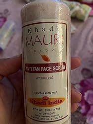 Khadi Mauri Herbal Anti Tan Face Scrub Removes Tan, Prevents Sun Damage ...