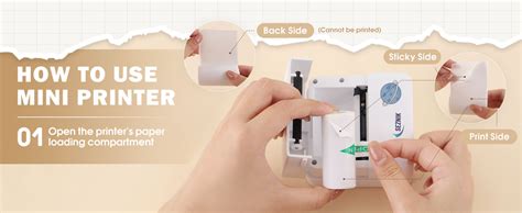 SEZNIK Mini Wireless Monochrome Home Inkjet Printers, Inkless ...