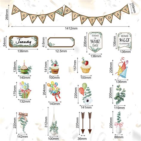 Fumete 73 Pcs Happy Birthday Bulletin Board Set Stylish India | Ubuy