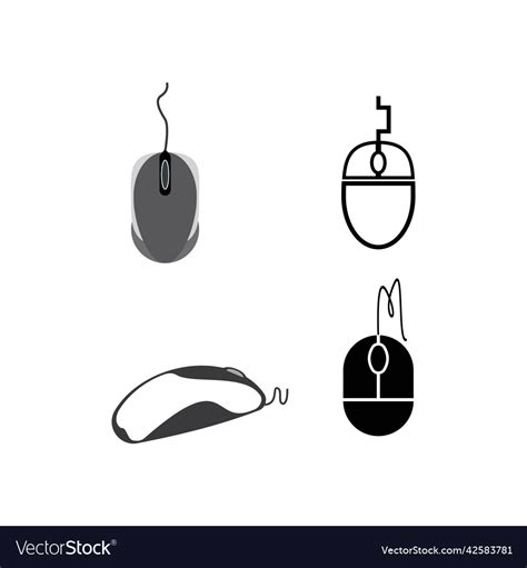 Computer mouse logo Royalty Free Vector Image - VectorStock
