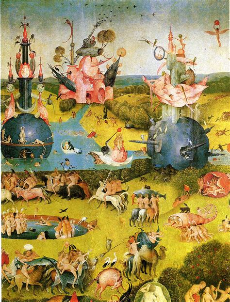 The Garden of Earthly Delights (detail), 1510 - 1515 - Hieronymus Bosch ...
