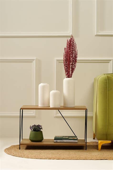 Ribbed Vase Set - White – Purezento