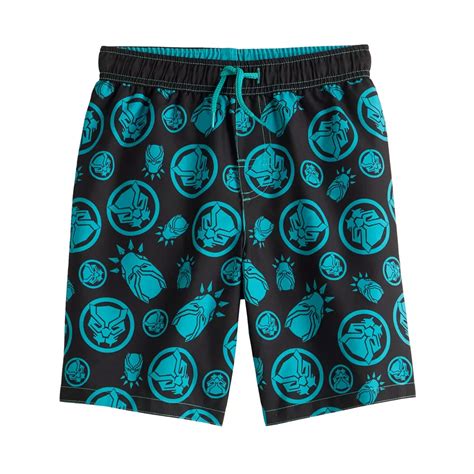 Boys 4-14 Marvel Black Panther Swim Trunks