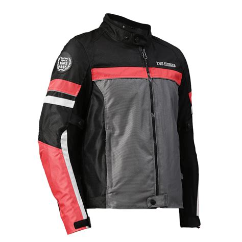 TVS Racing Street Striker Jacket Red Black – Style and Safety