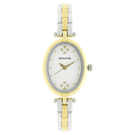 Buy Online Sonata Wedding White Dial Women Watch With Stainless Steel ...