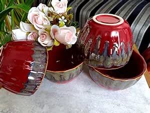 Buy Niyara Stoneware Handmade Ceramic Stylish Premium Bowls Serving ...