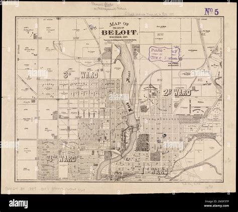 Map of the city of Beloit, Wisconsin, 1887 , Landowners, Wisconsin ...