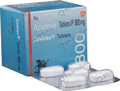 Zovirax 800 MG Tablet (5): Uses, Side Effects, Price & Dosage | PharmEasy