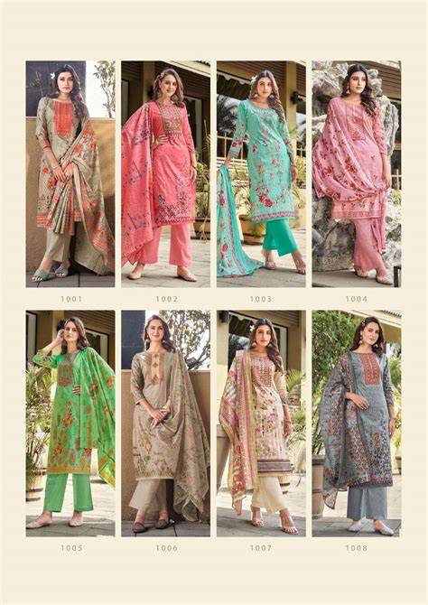 Yashika Trends Muskan Heavy Cotton Karachi Print Self Embroidery On ...