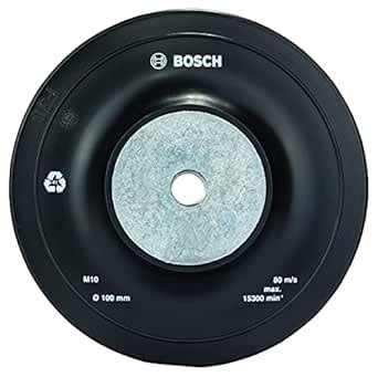 Bosch 2608601046 100mm Rubber Backing Pad for 4-inch Angle Grinders ...