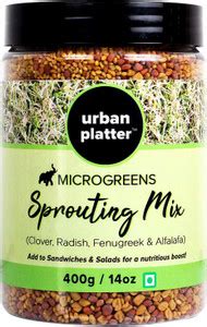urban platter Microgreens Sprouting Mix, 400g [Clover, Radish ...