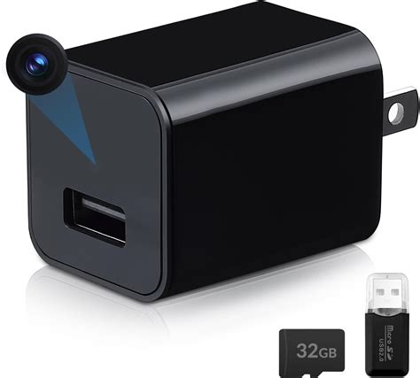 Amazon.com : 1080P Mini USB Charger Camera, Mini Security Nanny Cam ...