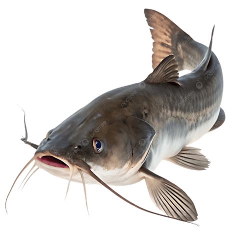 Catfish Channel Fish Isolated On Transparent Background, Catfish ...