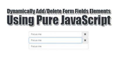 JavaScript Dynamically Add and Remove HTML 的图像结果
