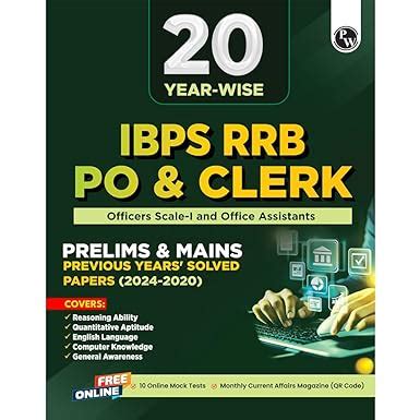 Buy PW 20 Yearwise IBPS RRB PO & Clerk Prelims & Mains Previous Years ...
