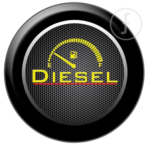 fingerz Diesel Stickers Car Fuel Lid Badge Graphic Decal Circle 12 x 12 ...