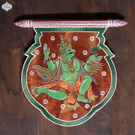 Patachitra theme Folksy Fan Shaped Wall Decor – Trove Craft India