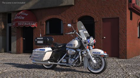 3D US NYPD Motorcycle Road King model | 3D Molier International
