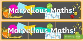 👉 Editable Maths Banner- editable, editable banner, number, display ...