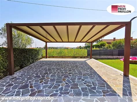 Pavillon 5x6 Überdachung Pagodenzelt Festzelt Pvc Terrassendach Pergola ...