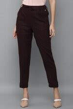 Buy Women Brown Regular Fit Solid Casual Trousers Online - 769505 ...