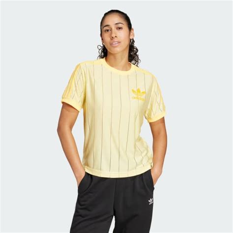 adidas 3-Stripes Tee - Yellow | Free Shipping with adiClub