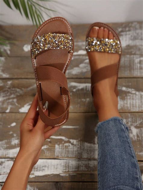 New Fashion Women Slip-On Slippers, Casual Roman Style Slip-On Sandals ...