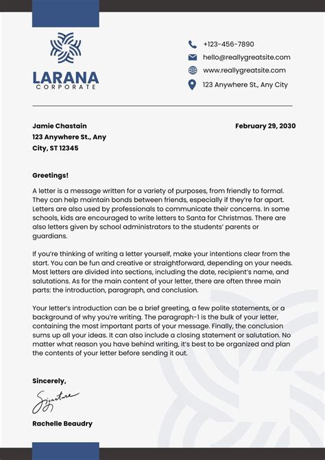 Professional Business Letter 的图像结果