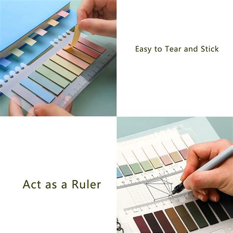 Buy 760 Pcs Sticky Tabs, Morandi Sticky Index Tabs, Page Markers Sticky ...