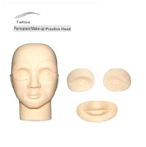 Goochie 3D Rubber Permanent Make Up Practice Skin For (Head Model ...