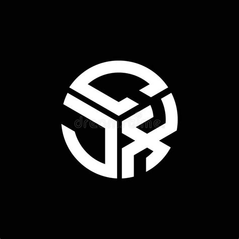 CJX Letter Logo Design on Black Background. CJX Creative Initials ...