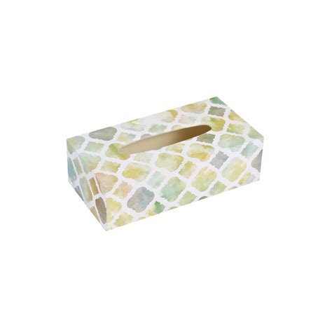 A Tiny Mistake Mughal Jali Rectangle Tissue Box, 26 x 13 x 8 cm